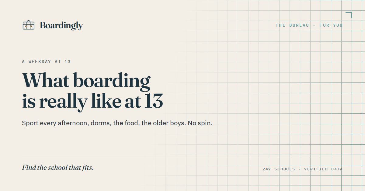 What Boarding Is Really Like at 13