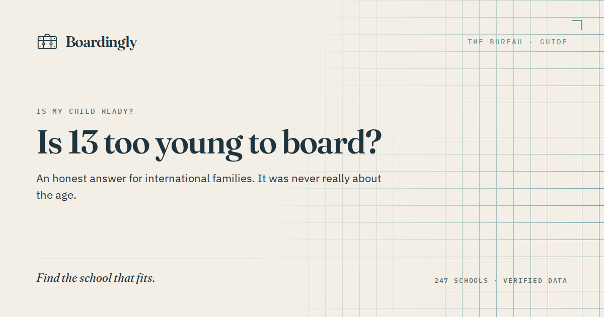 Is 13 too young to board? An honest answer for parents