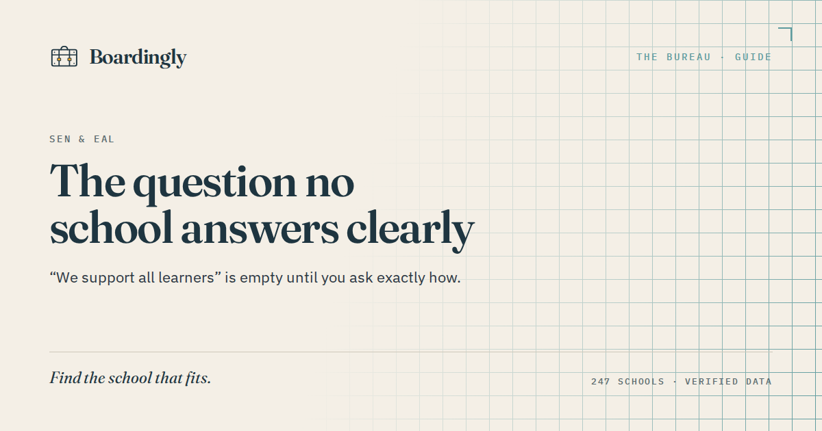 The SEN Question No Boarding School Answers Clearly