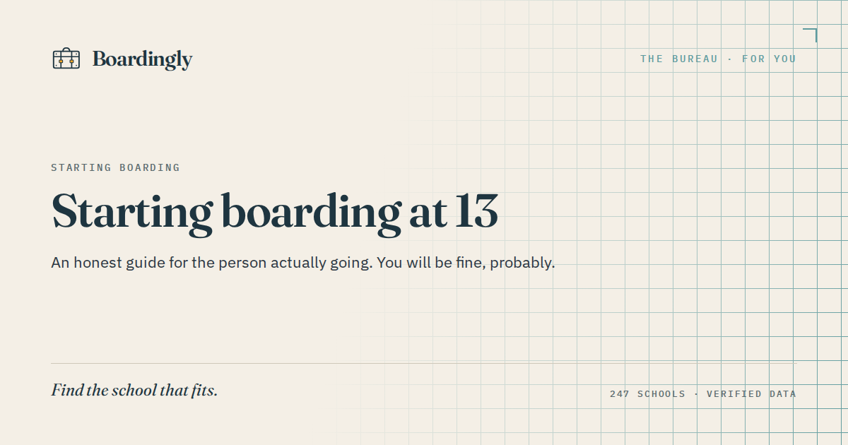 Starting Boarding at 13: An Honest Guide for You